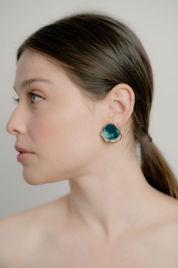 Into the Void porcelain earrings