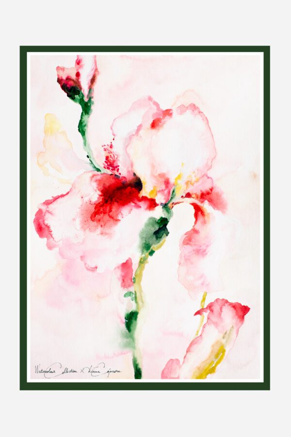 100% batural silk scarf printed with a painting made by Diana Cojocaru